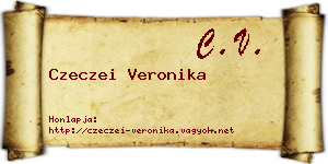 Czeczei Veronika névjegykártya