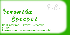 veronika czeczei business card